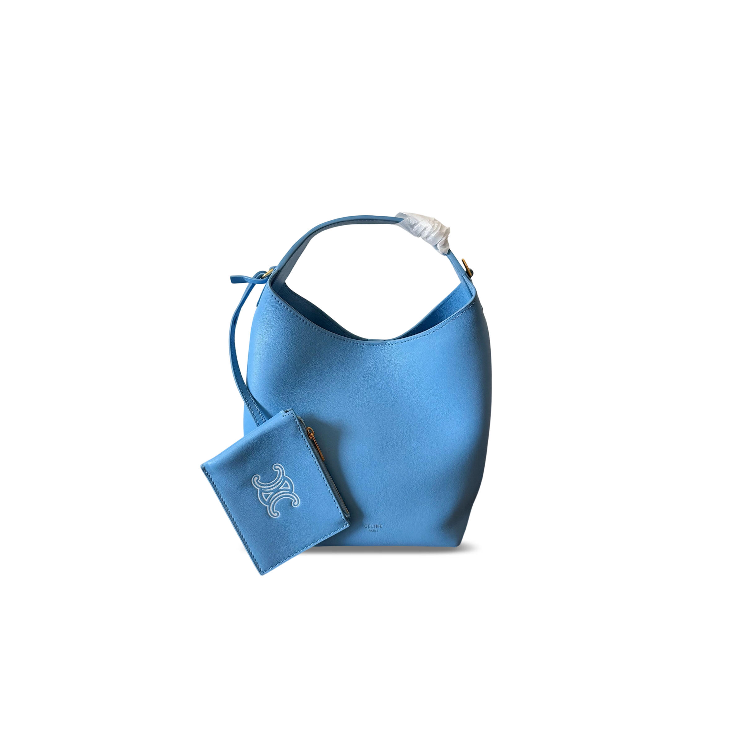 CELINE SMALL HOBO IN SUPPLE SMOOTH CALFSKIN L10133Q71.07SB (19*18*11.5cm)